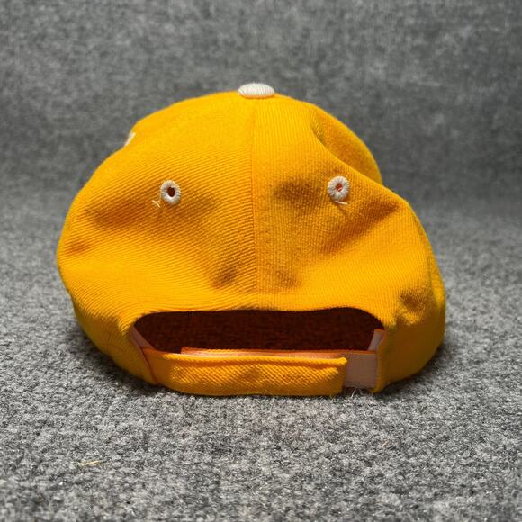 Vintage New York Yankees FD PD Embroidered Adjustable Hat Yellow Wool - Picture 5 of 7